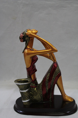 東南亞風情點綴家居 義烏市春華工藝品傣家女系列樹脂雕像